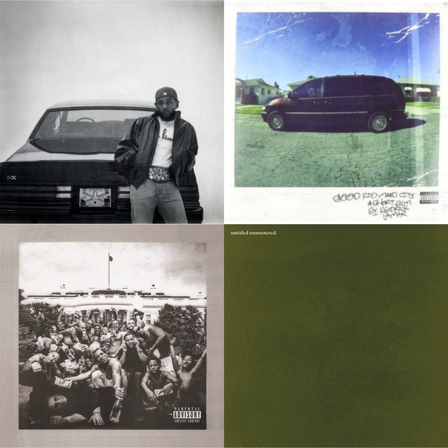 Gnx (X) & Good Kid, M.A.A.D City & To Pimp A Butterfly & Untitled Unmastered