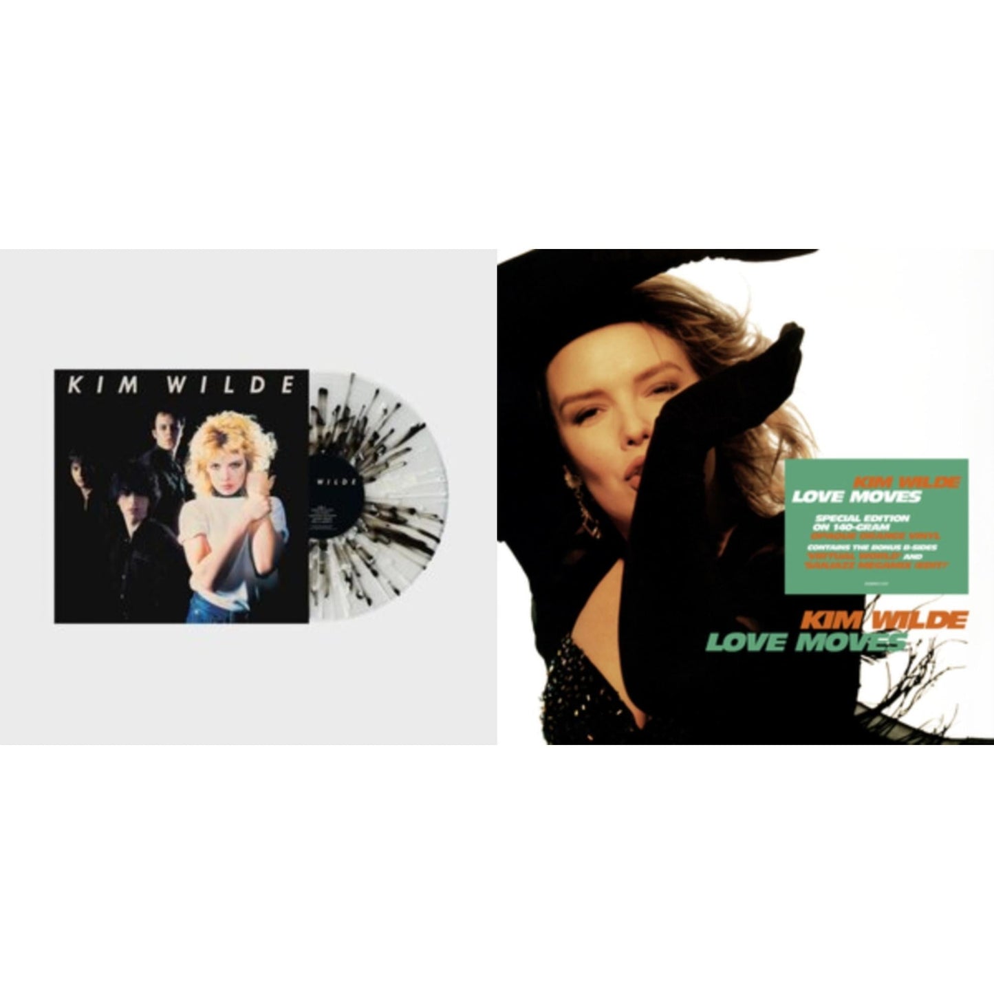 Kim Wilde (Clear W/ Black Splatter LP Vinyl) & Love Moves (Orange LP Vinyl)