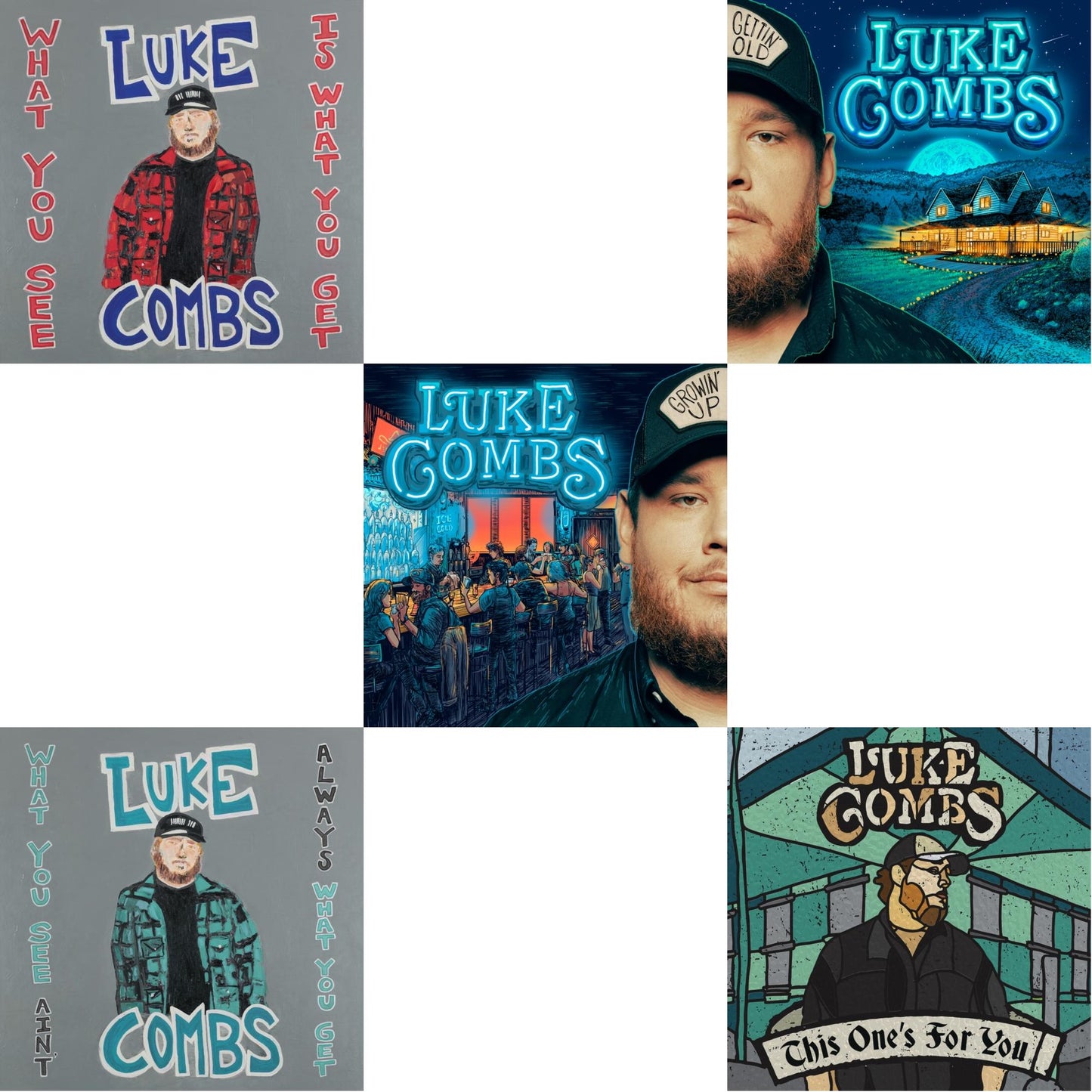What You See Is What You Get (2LP/140G) & What You See Ain't Always What You Get (Deluxe Edition) (3LP/140G) & Growin' Up (150G) & Gettin' Old (2LP) & This One's For You (150G)