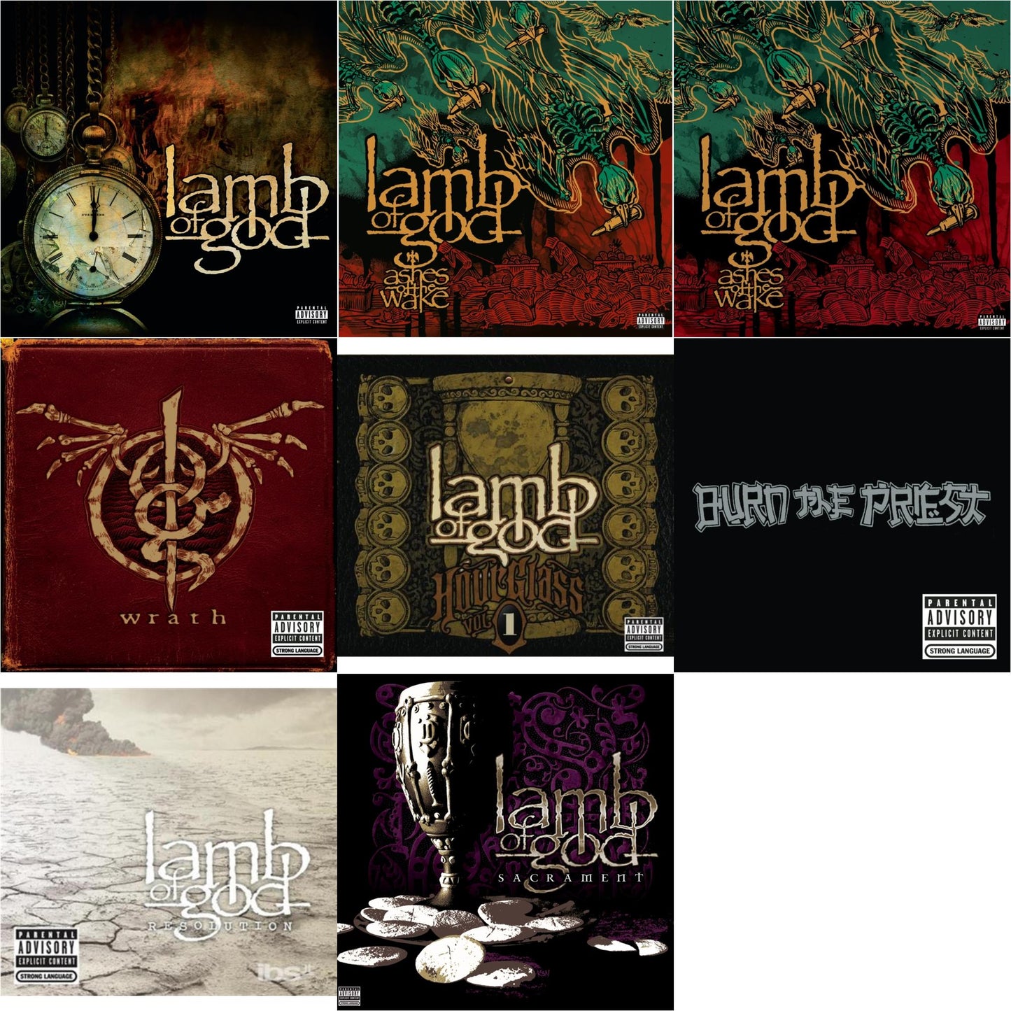 Lamb Of God & Ashes Of The Wake (20Th Anniversary) (2CD) & Ashes Of The Wake & Wrath & Hourglass Vol.1: Underground Years & Burn The Priest & Resolution & Sacrament (Explicit)