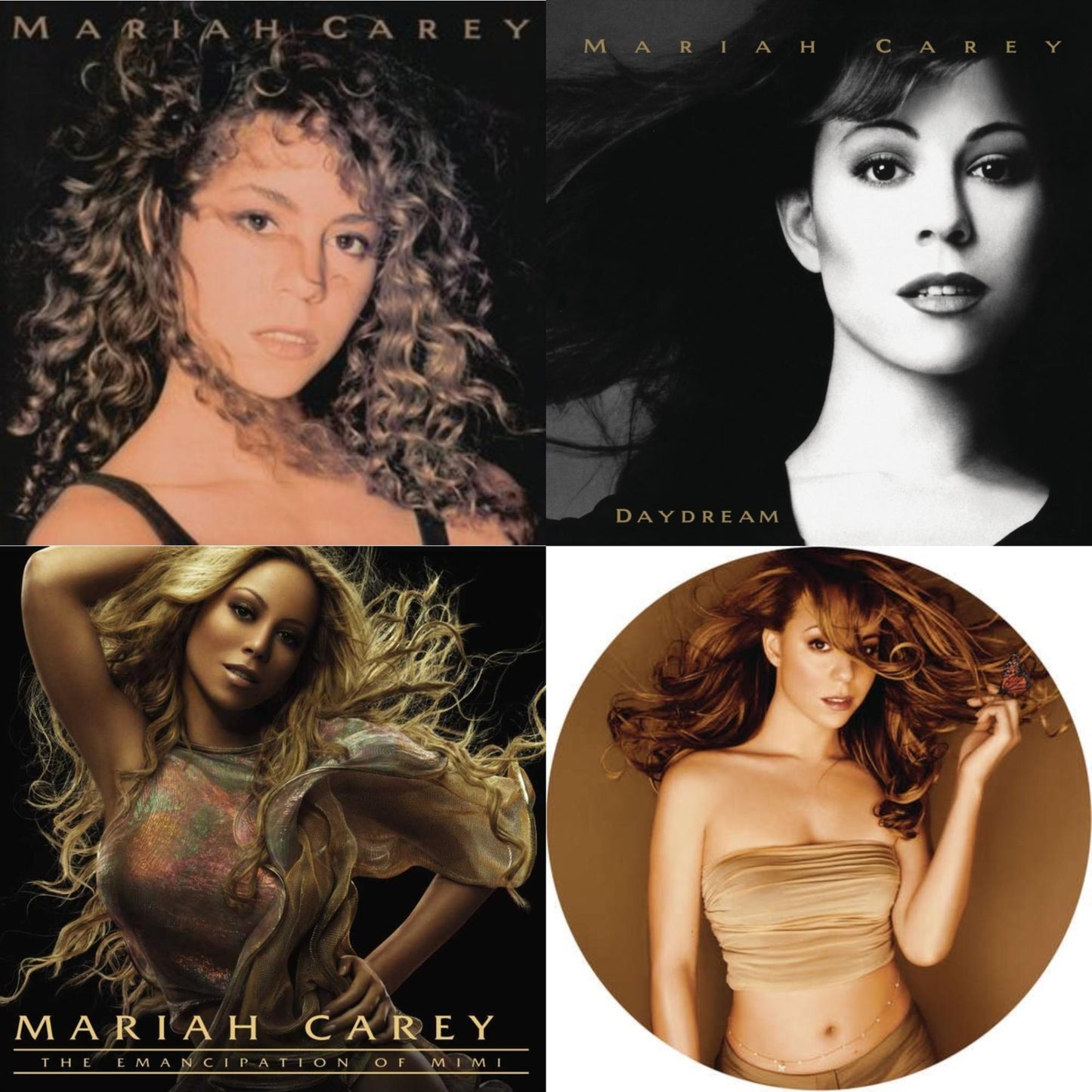 Mariah Carey & Daydream & Emancipation Of Mimi (2LP) & Butterfly (Picture Disc)
