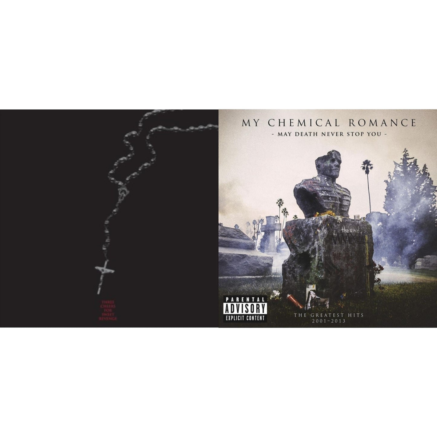Three Cheers For Sweet Revenge (20Th Anniv/Deluxe/2LP/Red & Black Marbled Vinyl/Etching D-Side) & May Death Never Stop You (X) (2LP)