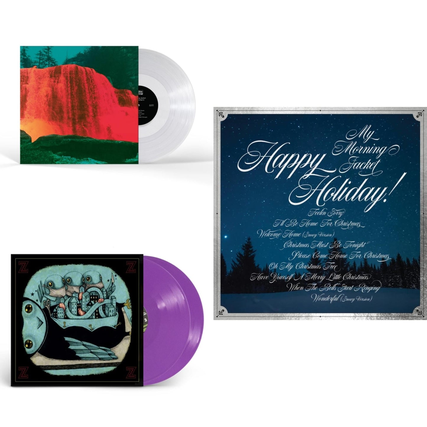 Waterfall Ii (Clear LP Vinyl) & Z (2LP/Purple Vinyl) & Happy Holiday! (Clear LP Vinyl W/ White Snow Splatter)