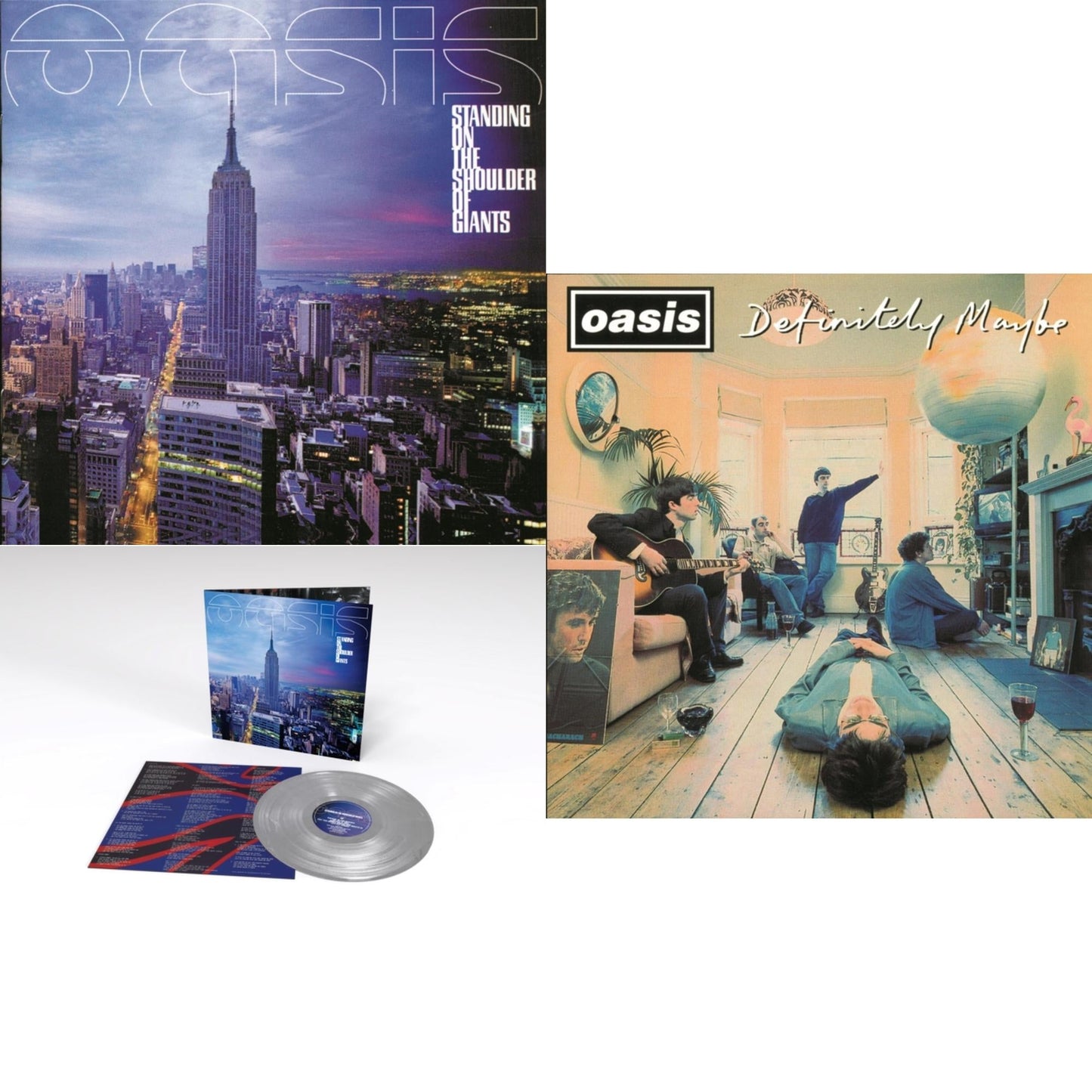 Standing On The Shoulder Of Giants & Standing On The Shoulder Of Giants (25Th Anniversary/Silver LP Vinyl) & Definitely Maybe