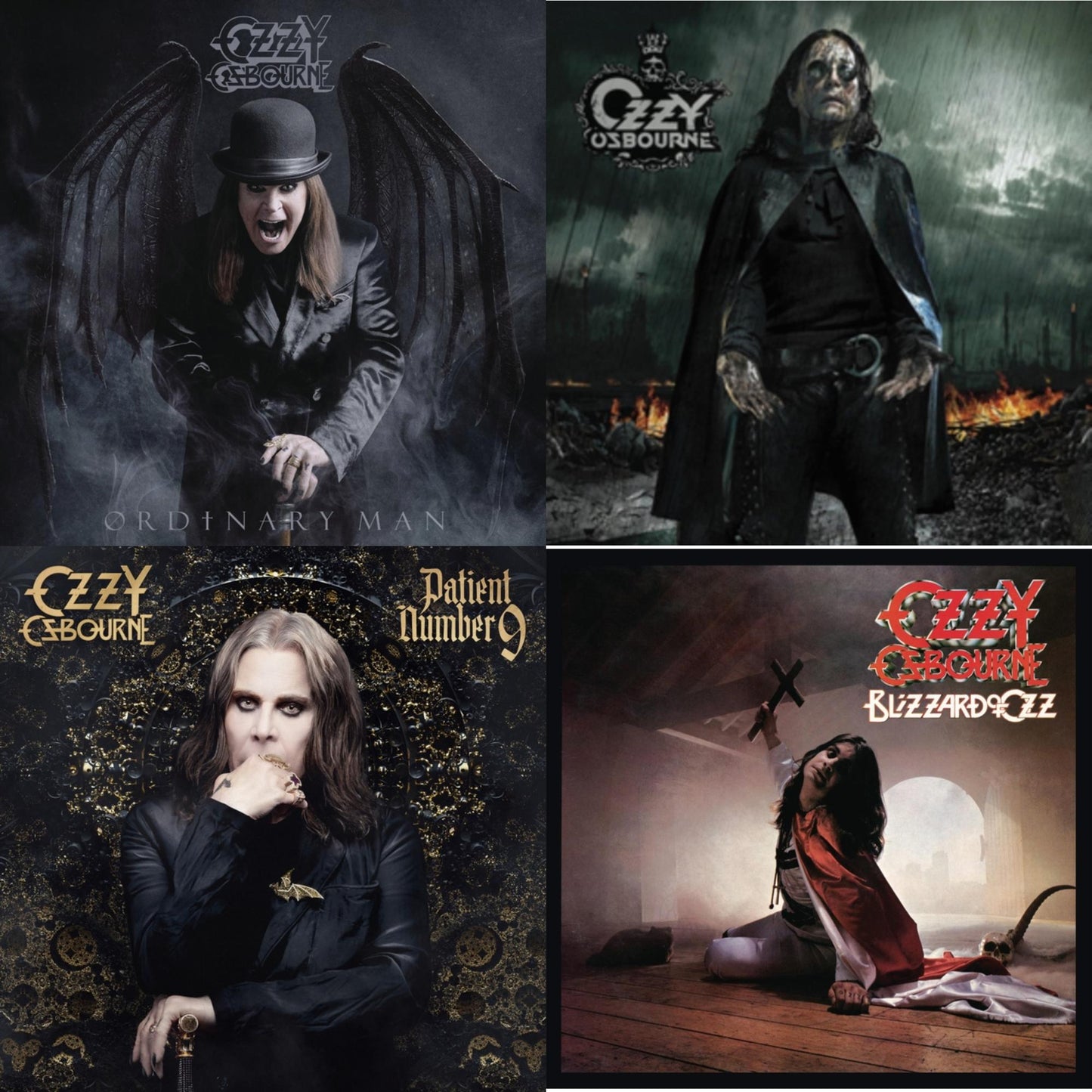 Ordinary Man (140G) & Black Rain (2LP) & Patient Number 9 (2LP/Crystal Clearvinyl) & Blizzard Of Ozz (180G/30Th Anniversary Legacy Edition)