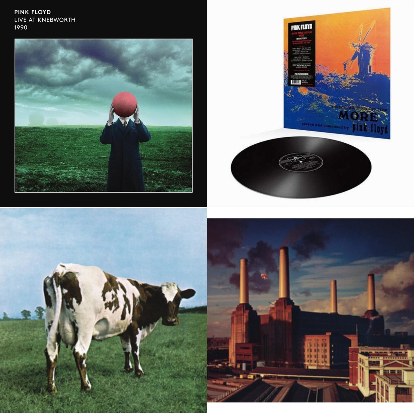 Live At Knebworth 1990 (2LP/180G/45 RPM) & More (180G) & Atom Heart Mother (180G/Gatefold/2016 Version) & Animals (180G) (2016 Version)