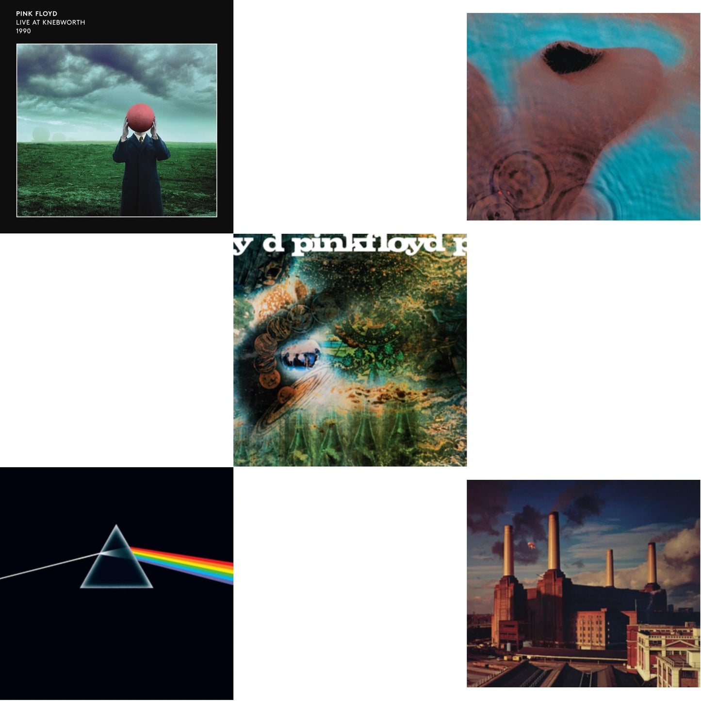 Live At Knebworth 1990 (2LP/180G/45 RPM) & Dark Side Of The Moon (50Th Anniversary Remaster) & Saucerful Of Secrets (180G) & Meddle (180G/Gatefold/2016 Version) & Animals (180G) (2016 Version)