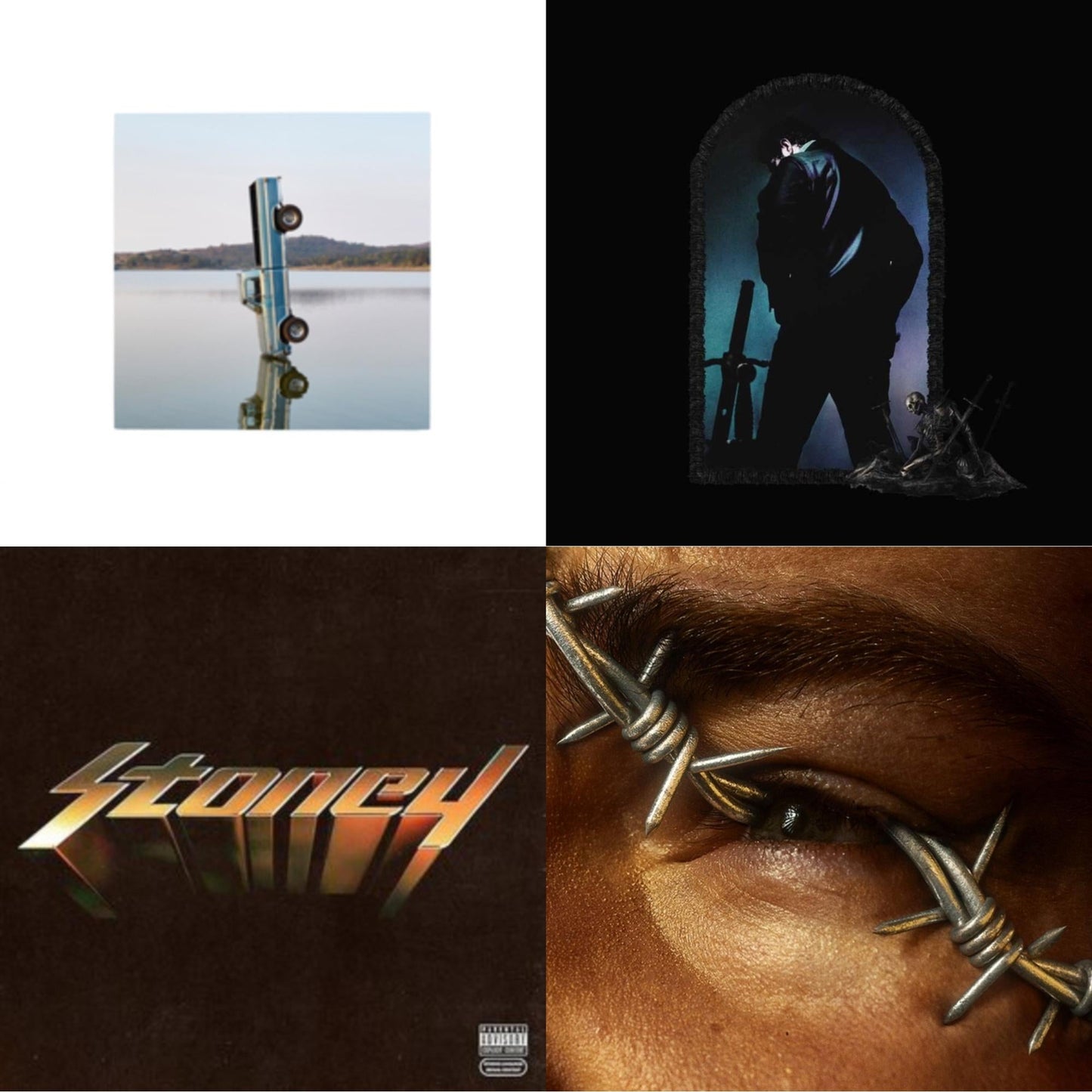 F-1 Trillion (2LP) & Hollywood's Bleeding (2LP/Pink Vinyl) & Stoney (Orange LP Vinyl) & Beerbongs & Bentleys (2LP/Clear Vinyl)