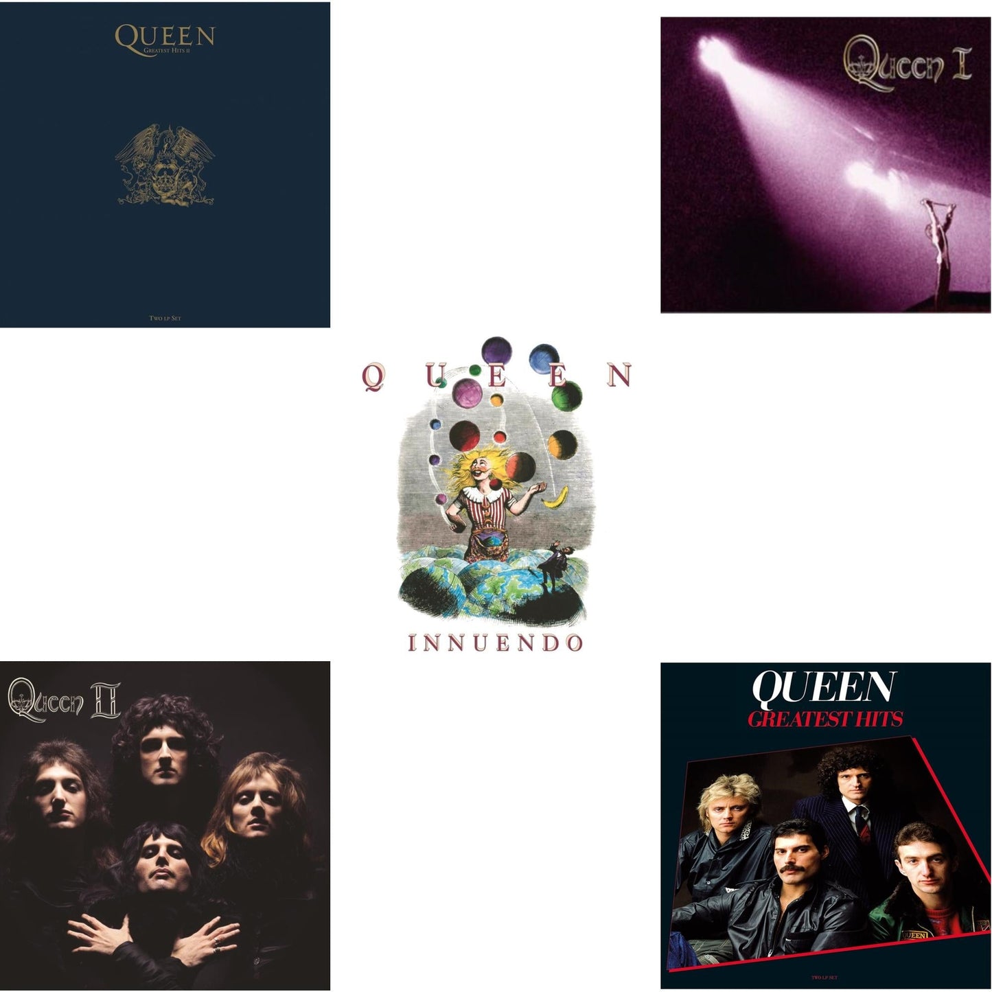 Greatest Hits 2 (180G/Dl Card) & Queen Ii & Innuendo (2LP) & Queen I (2024 Mix) & Greatest Hits 1 (180G)