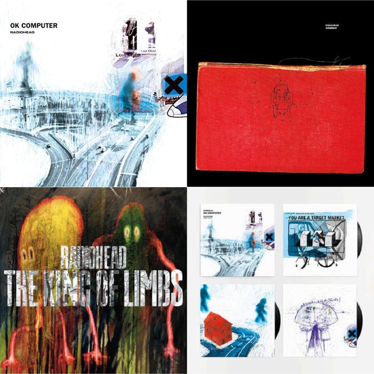 Ok Computer (2LP/180G) & Amnesiac (2LP/180G) & King Of Limbs (180G) & Ok Computer Oknotok (3LP/180G)