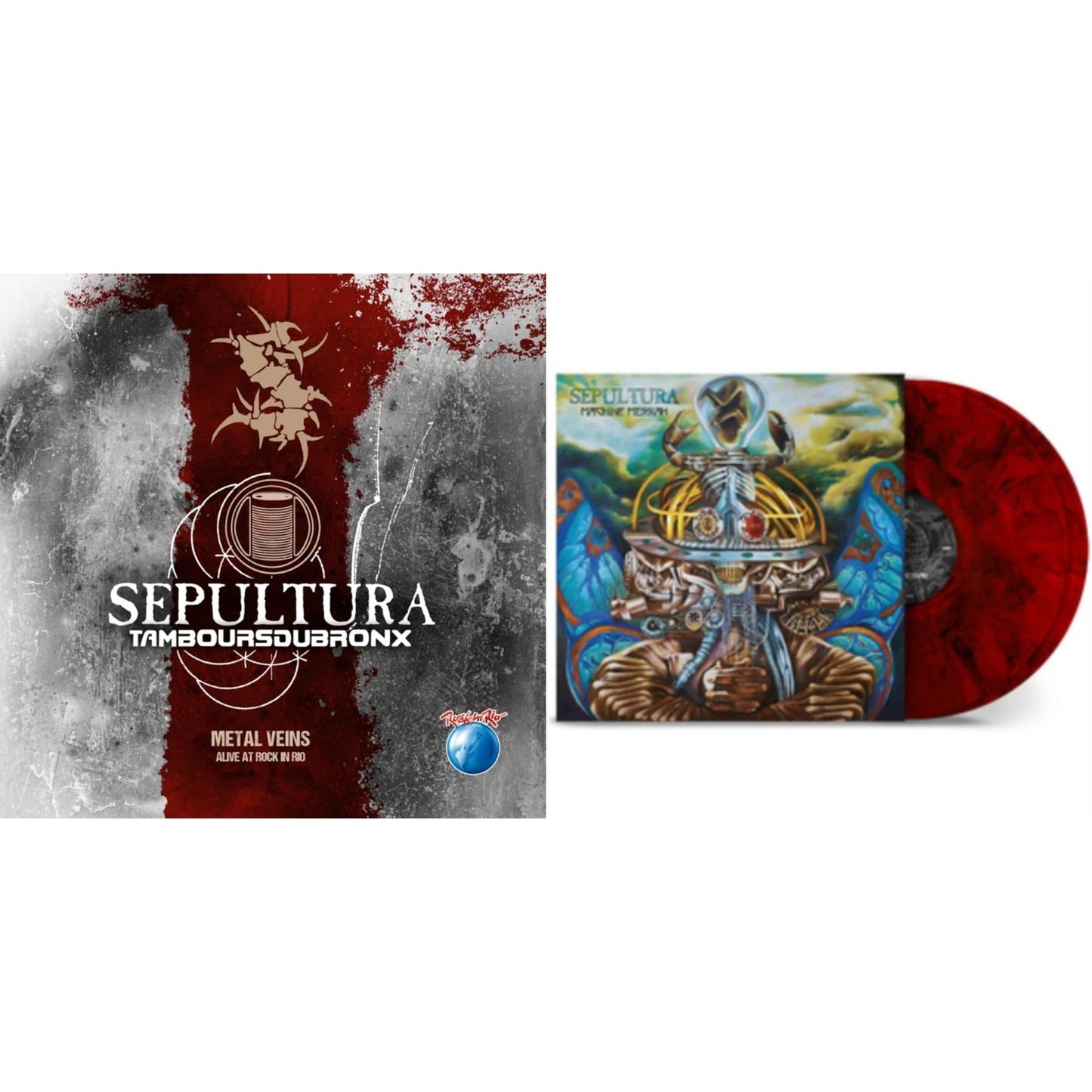 Metal Veins - Alive At Rock In Rio (Limited/2LP) & Machine Messiah (40Th Anniversary Edition/Red LP Vinyl)