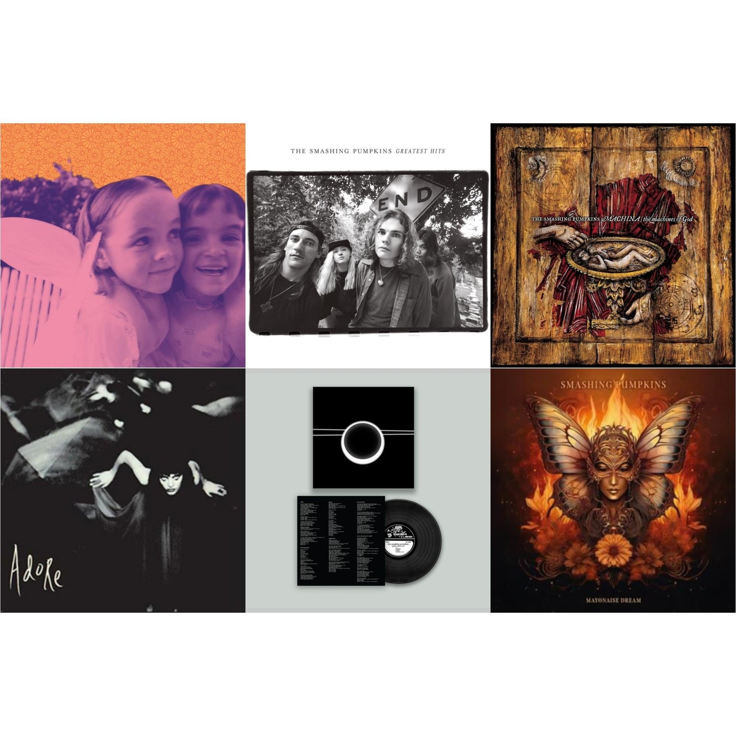 Siamese Dream & Rotten Apples: Greatest Hits (2LP) & Machina (25Th Anniversary) (180G/2LP) & Adore (2LP) & Aghori Mhori Mei & Mayonaise Dream (Clear LP Vinyl)