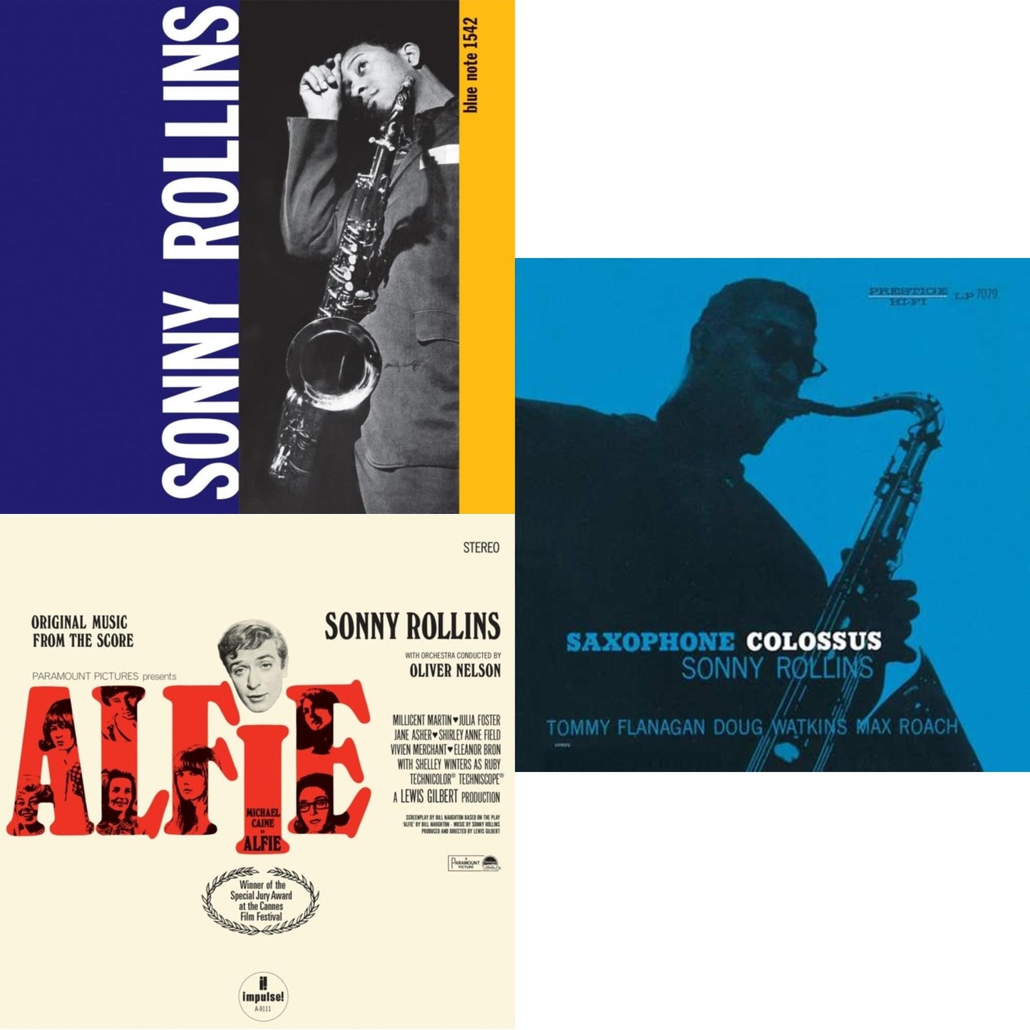 Volume 1 (Blue Note Classic LP Vinyl Edition/180G) & Alfie (Original Music From The Score) (Verve Acoustic Sounds Series) (180G) & Saxophone Colossus