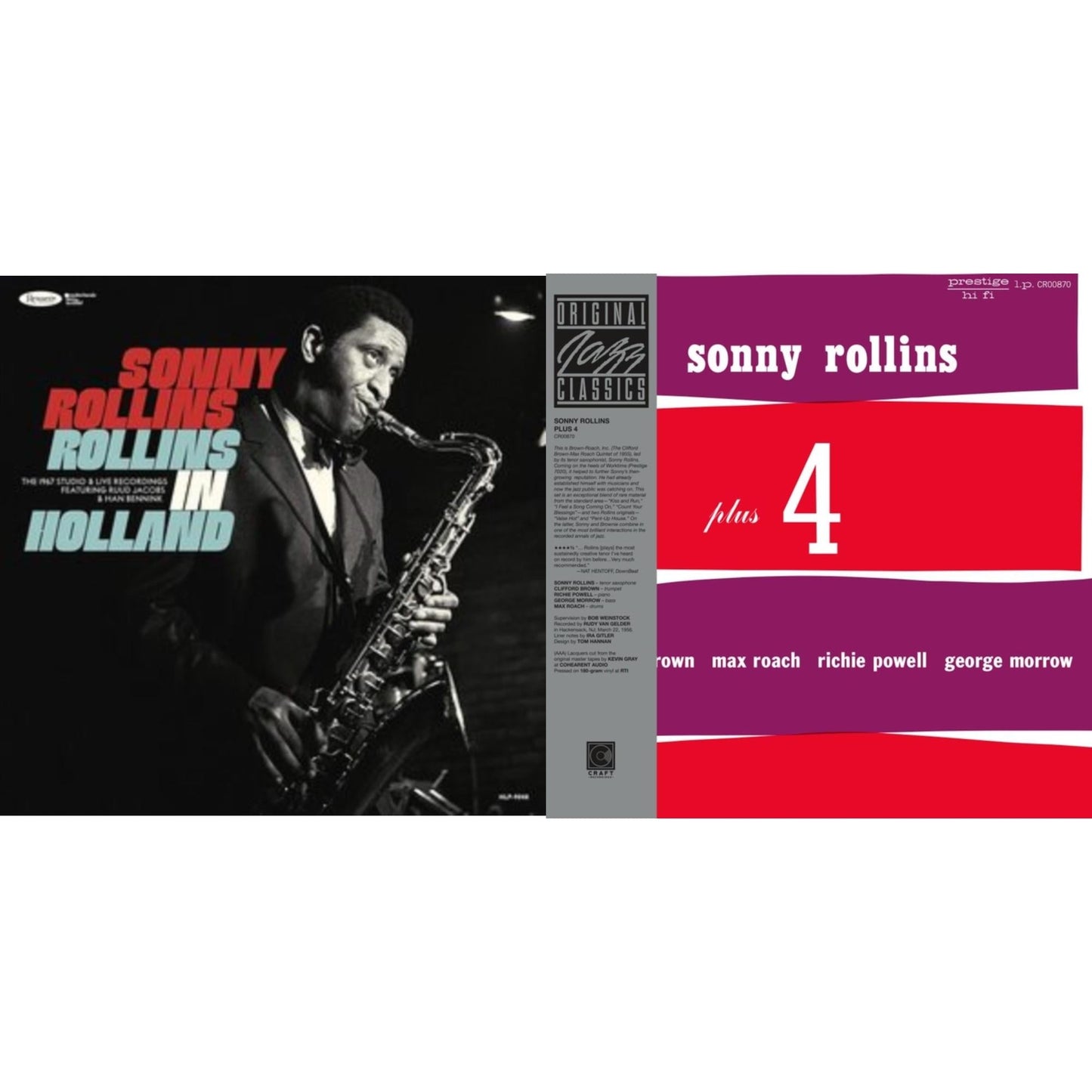 Rollins In Holland: The 1967 Studio & Live Recordings (3LP/Deluxe Edition) & Plus 4 (Original Jazz Classics Series) (180G)