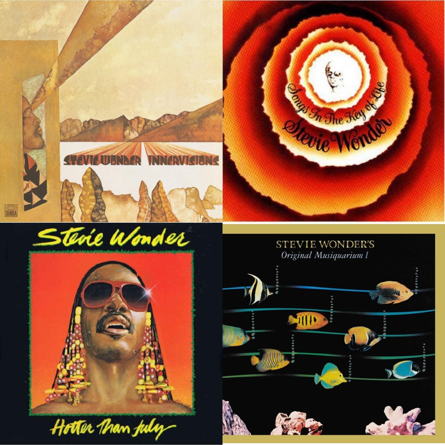 Innervisions & Songs In The Key Of Life & Hotter Than July & Original Musiquarium I (2LP)