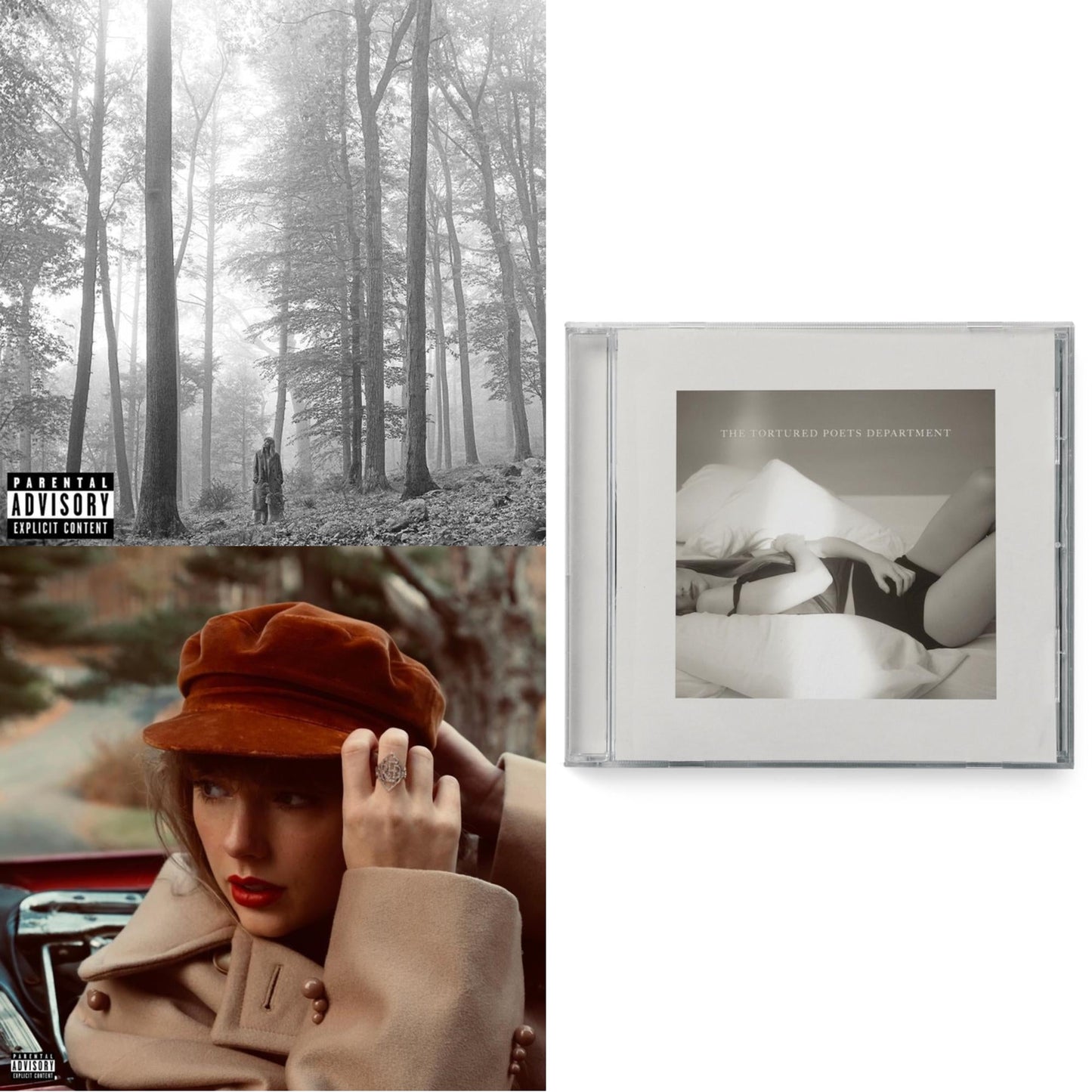 Folklore (X) & Red (Taylor's Version) (Edited) (2CD) & Tortured Poets Department (X) (Manuscript- Bonus Track)