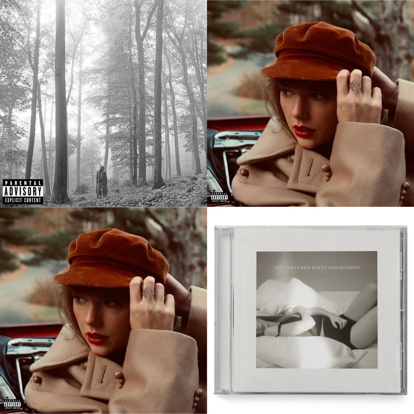 Folklore (X) & Red (Taylor's Version) (X) (2CD) & Red (Taylor's Version) (Edited) (2CD) & Tortured Poets Department (X) (Manuscript- Bonus Track)