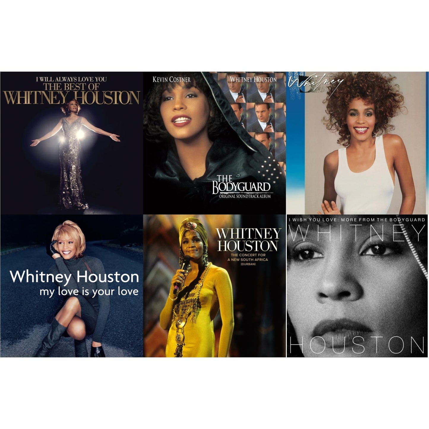 I Will Always Love You: The Best Of Whitney Houston (2LP) & Bodyguard Ost & Whitney & My Love Is Your Love & Concert For A New South Africa (Durban) (2LP) & I Wish You Love: More From The Bodyguard (150G/Purple LP Vinyl)