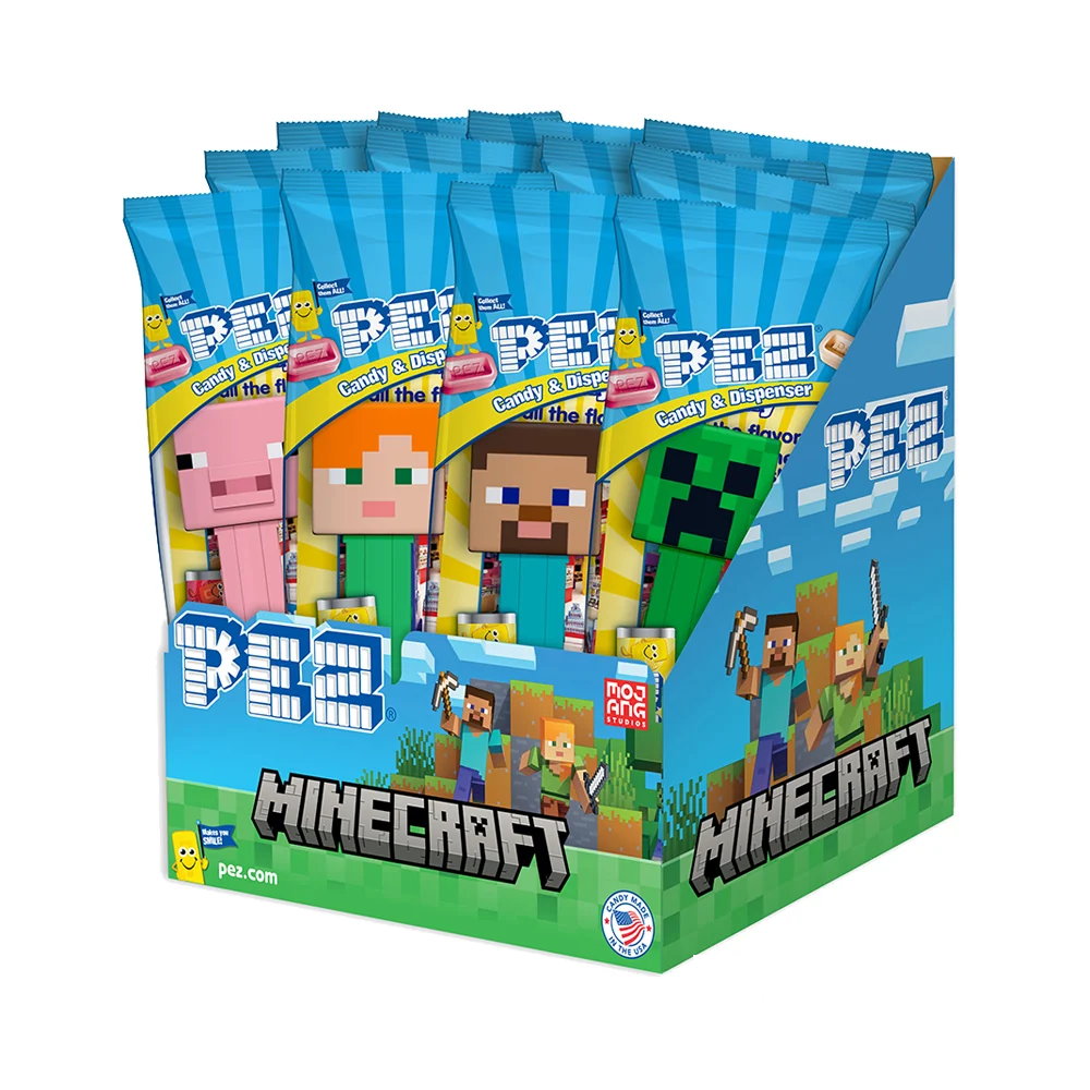 PEZ: Minecraft - Polybag Assorted Display (12)