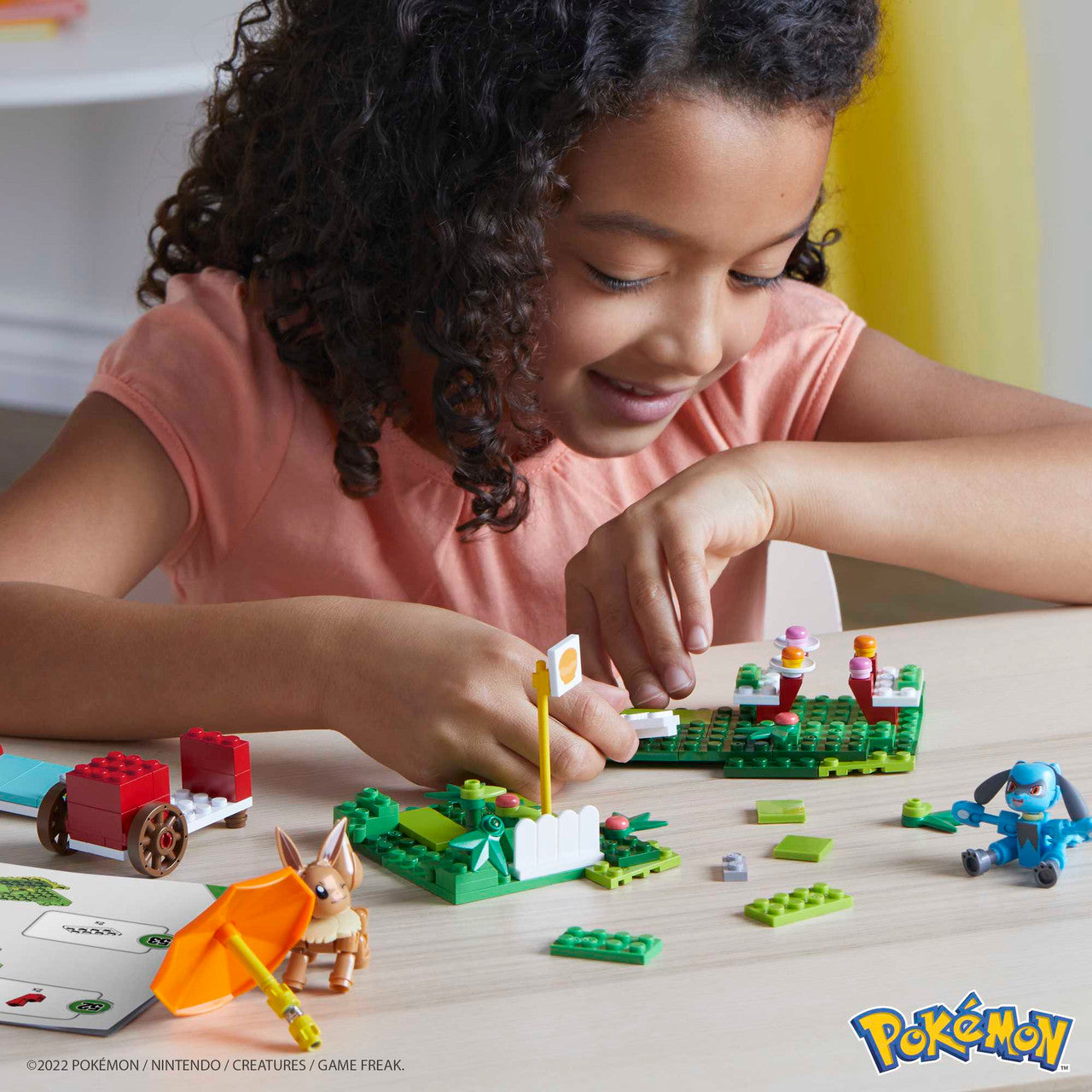 This is brand new.Build a food stand for Eevee and Lucario figures to interact with. The set combines with other Adventure Builder sets to create an expanded Pokémon world full of authentically designed details. Check out Pikachu’s Beach Splash, Bulbasaur’s Forest Trek or other larger sets, each sold separately.