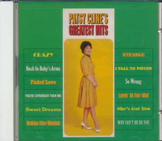 This CD is brand new.Format: CDMusic Style: CountryThis item's title is: Greatest HitsArtist: Patsy ClineLabel: MCA NASHVILLEBarcode: 008817033426Release Date: 9/9/2003