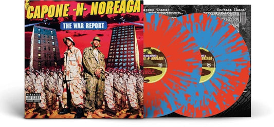 This LP Vinyl is brand new.Format: LP VinylMusic Style: Thug RapThis item's title is: War Report (Clear LP Vinyl With Red & Blue Splatter)Artist: Capone-N-NoreagaLabel: TOMMY BOY MUSICBarcode: 016998517314Release Date: 10/22/2021