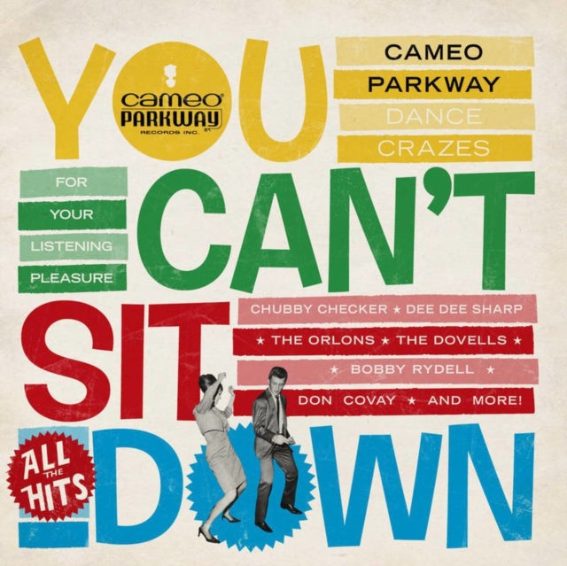 This LP Vinyl is brand new.Format: LP VinylMusic Style: SoulThis item's title is: You Can't Sit Down Cameo Parkway Dance Crazes 1958-64 (U.K Collection) (Yellow Vinyl/2LP/180G) (Rsd)Artist: Various ArtistsLabel: ABKCOBarcode: 018771877912Release Date: 6/18/2022
