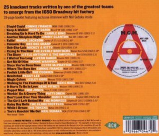 This CD is brand new.Format: CDMusic Style: Pop RockThis item's title is: Where The Boys Are / VariousArtist: Various ArtistsLabel: AceBarcode: 029667046725Release Date: 8/29/2011