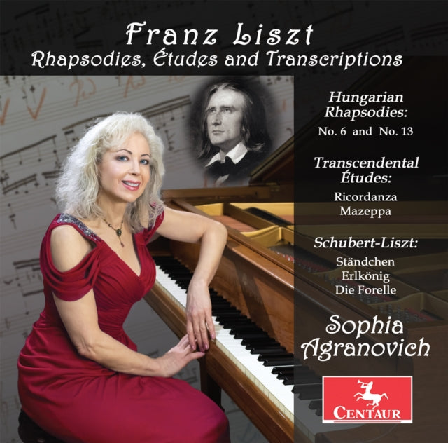 This CD is brand new.Format: CDThis item's title is: Liszt: Rhapsodies, Etudes & TranscriptionsArtist: Sophia AgranovichBarcode: 044747395524Release Date: 9/2/2022