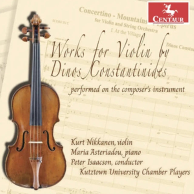 Works For Violin By Dinos Constantinides Performed