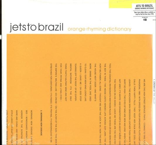 Jets To Brazil - Orange Rhyming Dictionary (2LP Vinyl/180G)