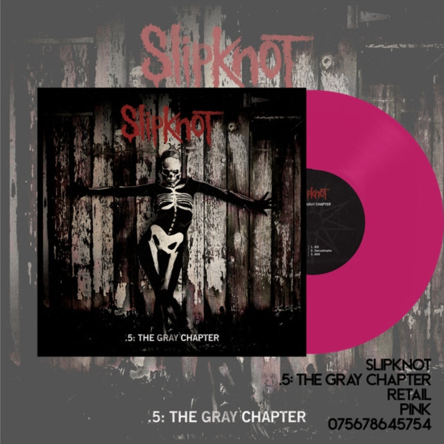 This LP Vinyl is brand new.Format: LP VinylMusic Style: Nu MetalThis item's title is: .5: The Gray Chapter (X) (Pink Vinyl/2LP)Artist: SlipknotLabel: ROADRUNNER RECORDSBarcode: 075678645754Release Date: 7/22/2022