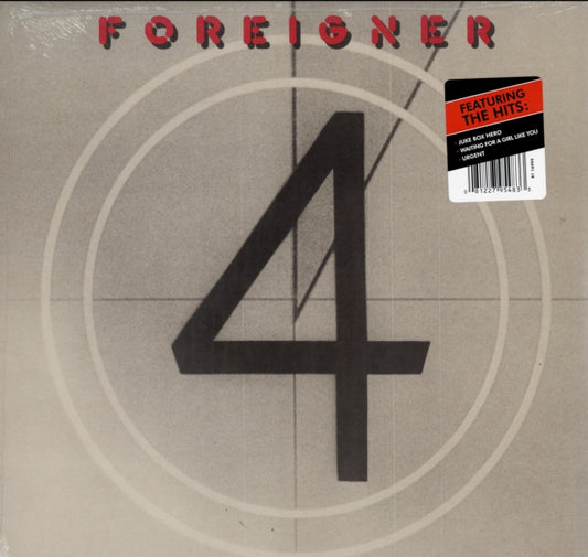 This LP Vinyl is brand new.Format: LP VinylMusic Style: Pop RockThis item's title is: 4Artist: ForeignerLabel: ATLANTIC CATALOG GROUPBarcode: 081227954833Release Date: 6/16/2015