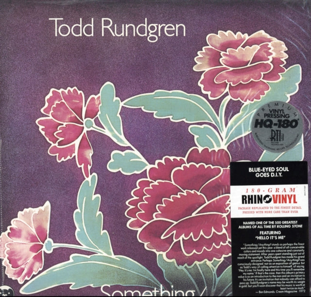 This LP Vinyl is brand new.Format: LP VinylMusic Style: Blues RockThis item's title is: Something / AnythingArtist: Todd RundgrenLabel: BEARSVILLEBarcode: 081227975975Release Date: 10/18/2011