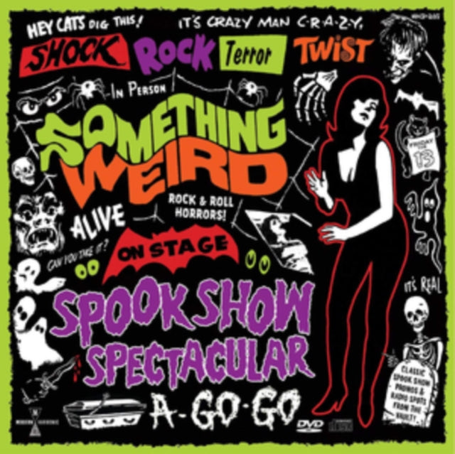 Product Image : This CD is brand new.<br>Format: CD<br>Music Style: Downtempo<br>This item's title is: Spook Show Spectacular A-Go-Go (CD/DVD)<br>Artist: Something Weird<br>Label: MODERN HARMONIC<br>Barcode: 090771820525<br>Release Date: 10/11/2019