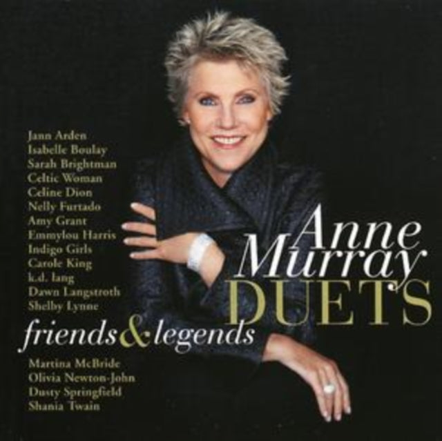 This is a 2 CD SKU bundle.
1.This CD is brand new.Format: CDThis item's title is: Duets Friends & LegendsArtist: Anne MurrayLabel: BLUE NOTEBarcode: 094638627821Release Date: 1/15/2008
2.This CD is brand new.