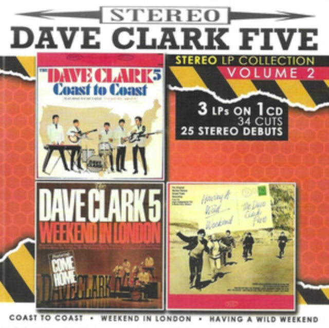 This CD is brand new.Format: CDThis item's title is: Stereo LP Collection, Vol. 2-3 LPs On 1 CD-34 Cuts-25 Stereo DebutsArtist: Dave Five ClarkBarcode: 097037056162Release Date: 5/3/2024