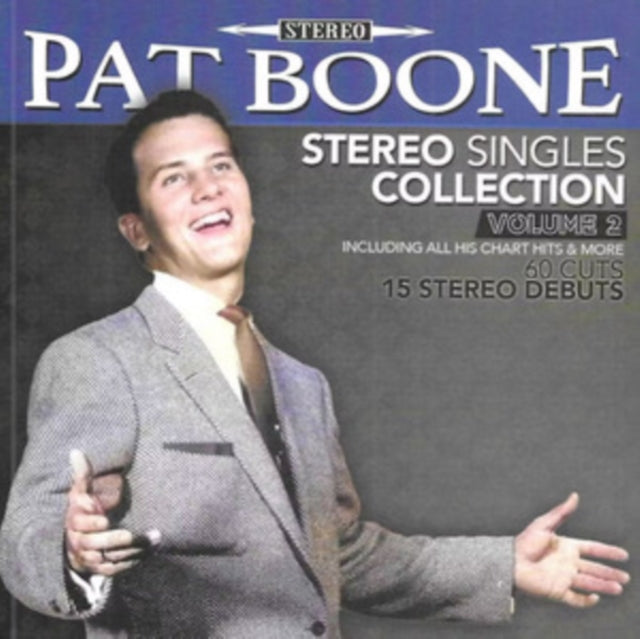 This CD is brand new.Format: CDThis item's title is: Stereo Singles Collection, Vol. 2-60 Cuts-15 Stereo Debuts (2CD)Artist: Pat BooneBarcode: 097037073060Release Date: 8/2/2024