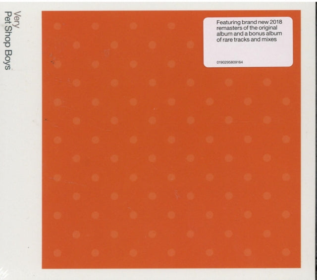 This CD is brand new.Format: CDMusic Style: HouseThis item's title is: Very: Further Listening 1992-1994 (2CD)Artist: Pet Shop BoysLabel: RHINO/PARLOPHONEBarcode: 190295809164Release Date: 8/31/2018