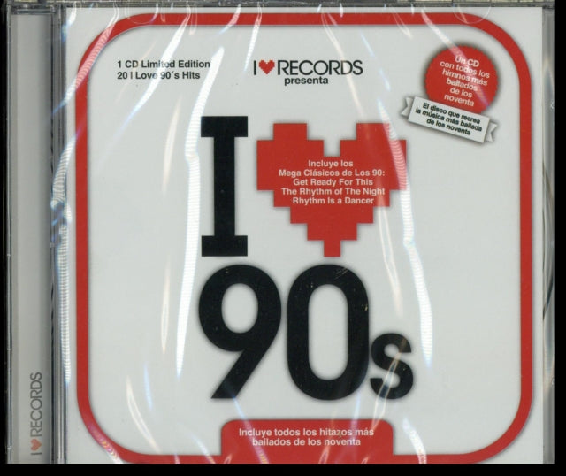 Product Image : This CD is brand new.<br>Format: CD<br>Music Style: Electro<br>This item's title is: I Love 90`S<br>Artist: Varios Interpretes<br>Label: Sony Music<br>Barcode: 190759467626<br>Release Date: 4/4/2019