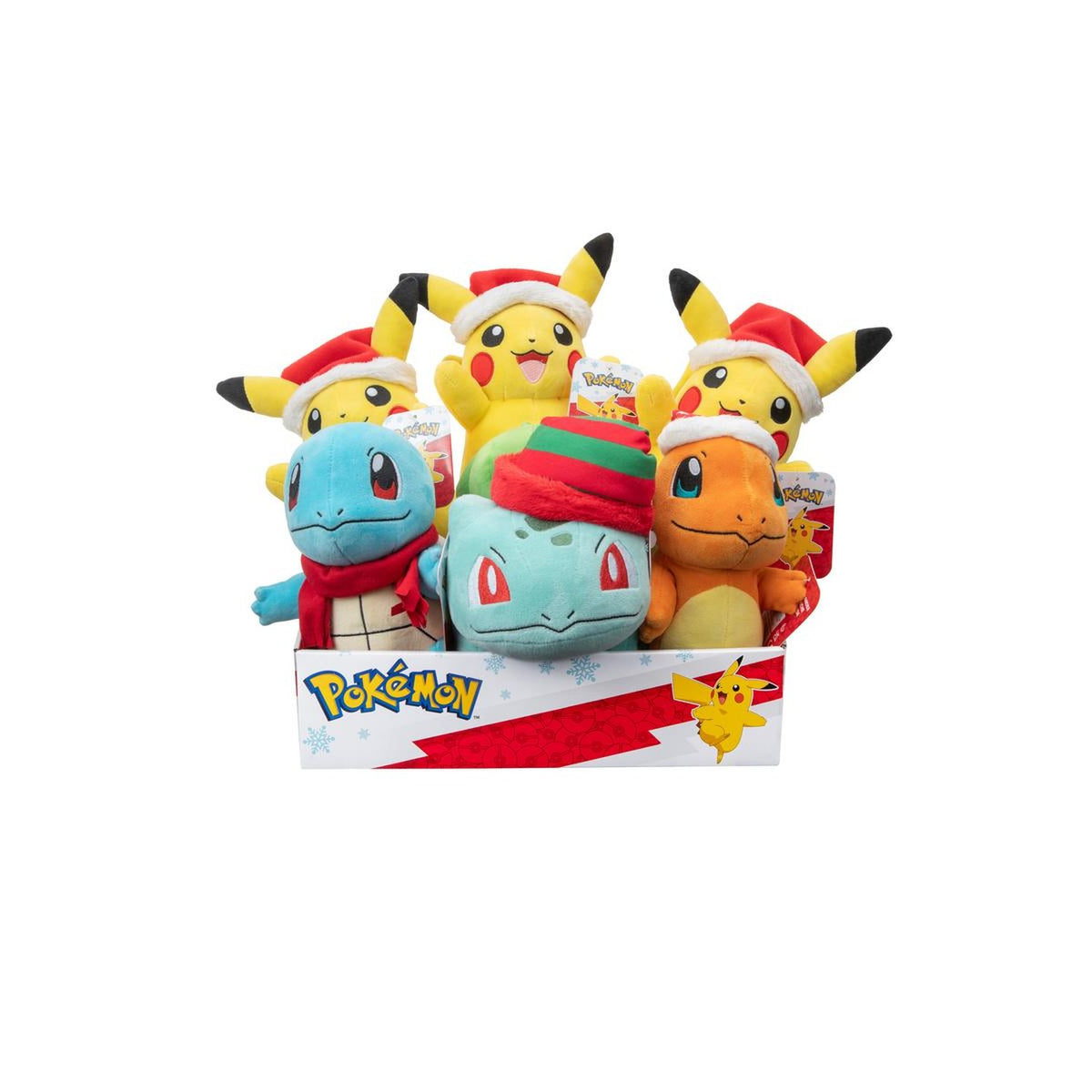 Pokemon Plush: Holiday 8-inch Counter Display (6) - Jazwares