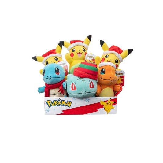 Pokemon Plush: Holiday 8-inch Counter Display (6) - Jazwares