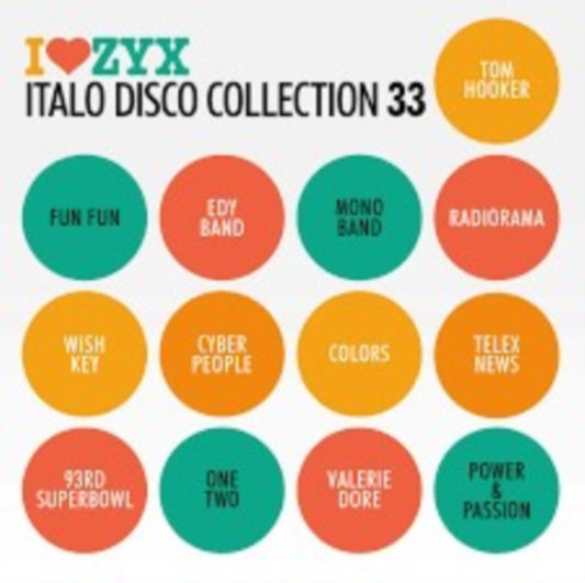 This CD is brand new.Format: CDMusic Style: Italo-DiscoThis item's title is: Zyx Italo Disco Collection 33 (2CD)Artist: Tom; Fun Fun; Radiorama; Valerie Dore & More HookerLabel: ZYX MusicBarcode: 194111027022Release Date: 12/15/2023