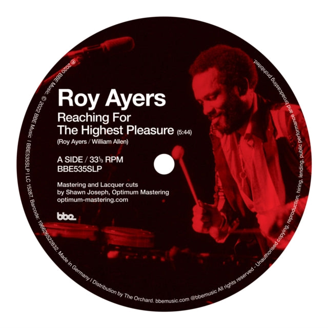 Product Image : This 10 Inch Vinyl is brand new.<br>Format: 10 Inch Vinyl<br>Music Style: Jazz-Funk<br>This item's title is: Reaching The Highest Pleasure / I Am Your Mind Part 2 (Pepe Bradock Remix)<br>Artist: Roy Ayers<br>Label: BARELY BREAKING EVEN LTD (BBE)<br>Barcode: 196626522832<br>Release Date: 10/14/2022