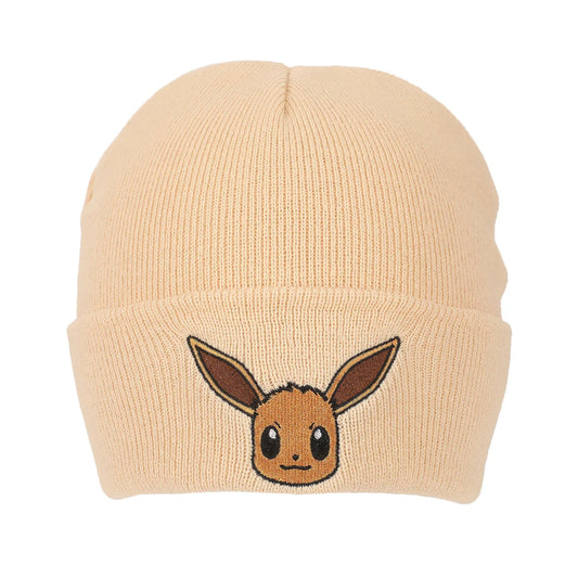 Beanie Ribbed Knit: Pokemon - Embroidered Eevee