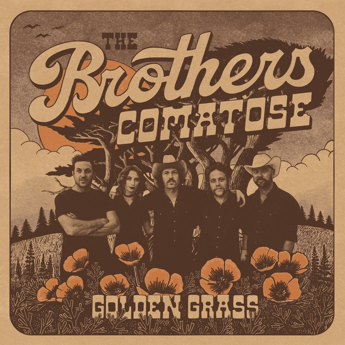Golden Grass (Splattered Orange & Blue LP Vinyl)