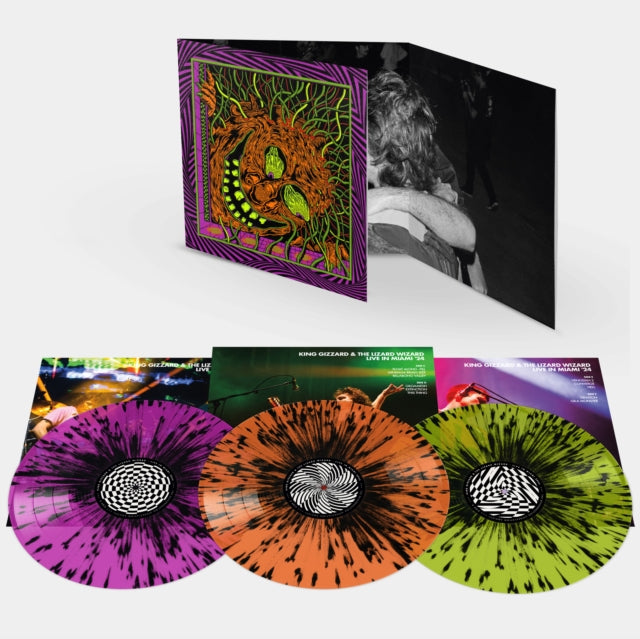 King Gizzard - Live In Miami '24 (Splatter Vinyl/3LP) & Live In Paris '19 (Fuzz Club Official Bootleg)