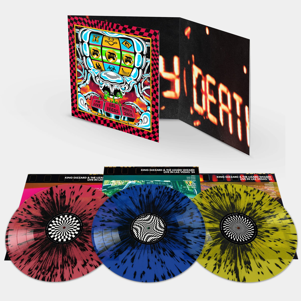 Rave Gizzard - Live In San Francisco '24 (3LP/Splatter Vinyl) & Acoustic Gizzard Vol. Ii - Live In San Diego '24 (Triple Gatefold/Splatter Vinyl/3LP) & King Gizzard - Live In Miami '24 (Splatter Vinyl/3LP)