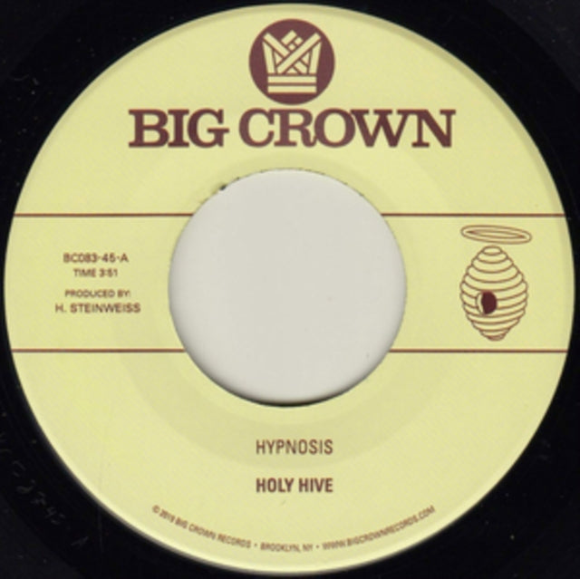 This 7 Inch Vinyl is brand new.Format: 7 Inch VinylMusic Style: FunkThis item's title is: Hypnosis B/W BroomArtist: Holy HiveLabel: BIG CROWN RECORDSBarcode: 349223008319Release Date: 11/1/2019