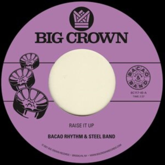 This 7 Inch Vinyl is brand new.Format: 7 Inch VinylMusic Style: FunkThis item's title is: Raise It Up B/W SpaceArtist: Bacao Rhythm & Steel BandLabel: BIG CROWN RECORDSBarcode: 349223011715Release Date: 9/10/2021